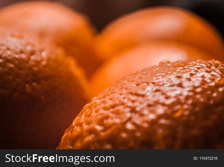 Close up of oranges