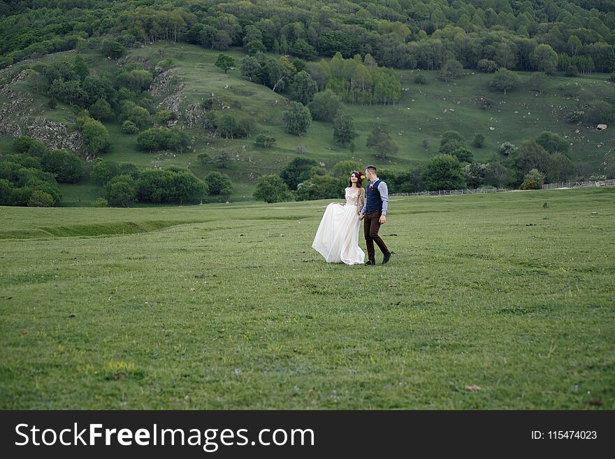 White Flowers Decorations During Outdoor Wedding Ceremony