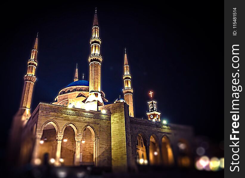 Mosque Beside Church