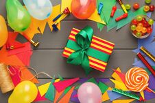 DIY Holiday Background, Birthday Party Decorations Royalty Free Stock Images