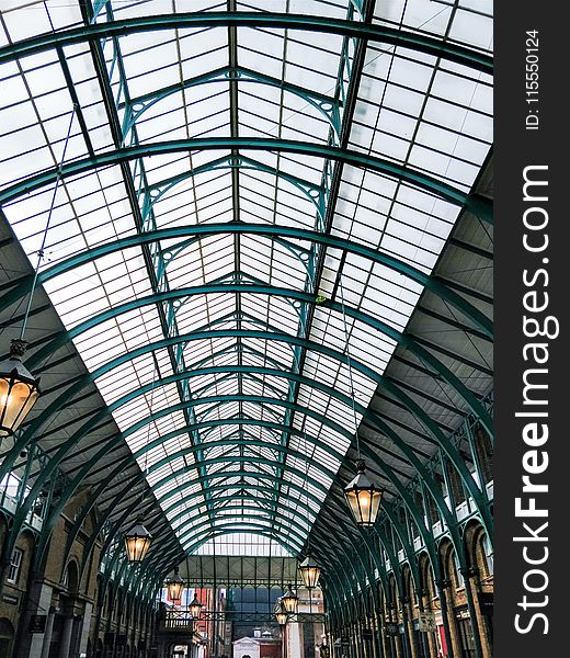 Blue Steel Roof of The New Convert Garden Market