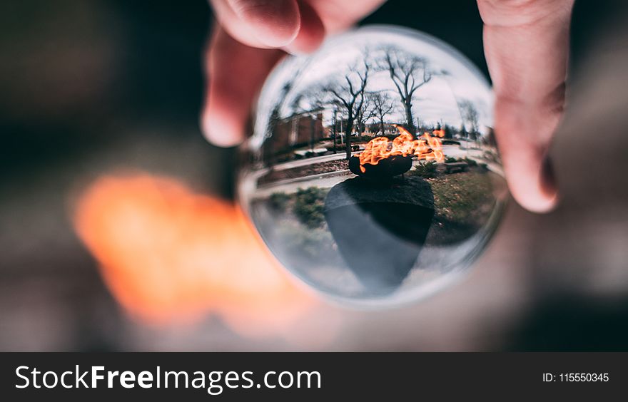 Glass Sphere in Hand