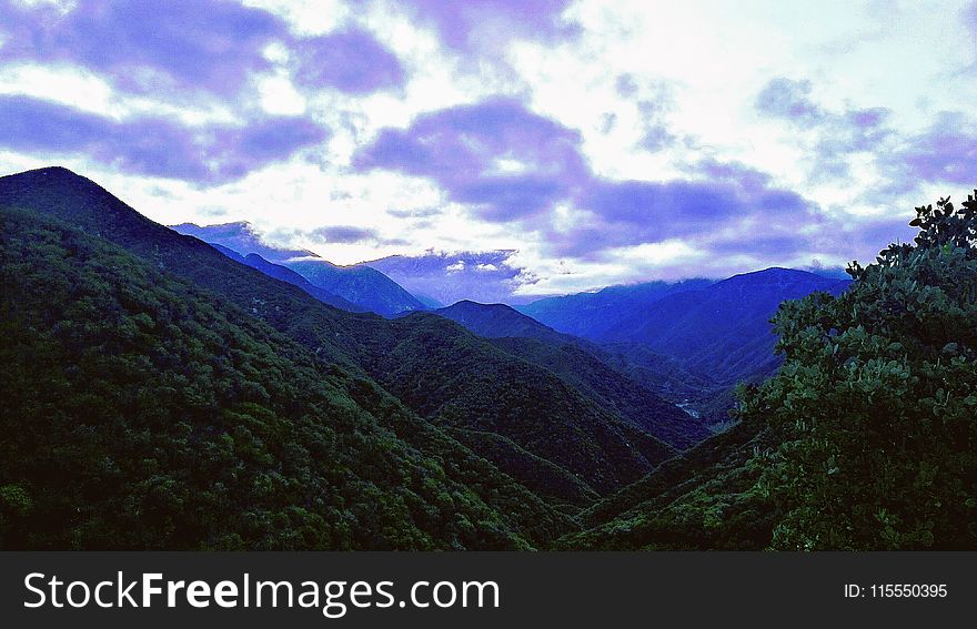 Panoramic Photo Of Mountains