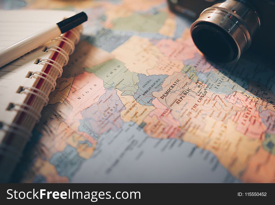 Selective Focus Photography of World Map