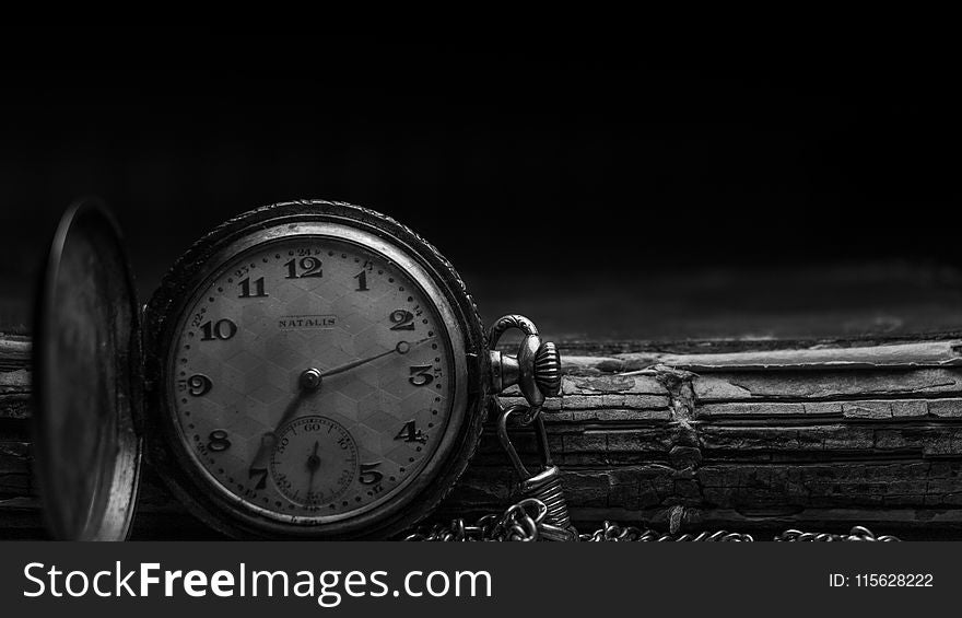 Grayscale Photography of Silver Watch