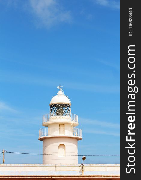 White Concrete Lighthouse