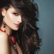 Perfect Brunette Woman Closeup Portrait. Young Female Face Royalty Free Stock Photo Perfect Brunette Woman Closeup Portrait. Young Female Face Royalty Free Stock Photo