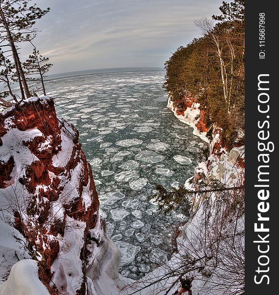The Apostle Islands National Lake Shore are a popular Tourist Destination on Lake Superior in Wisconsin.