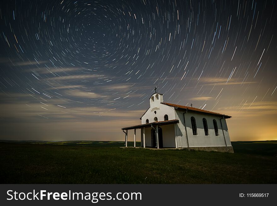 Starred over the chapel