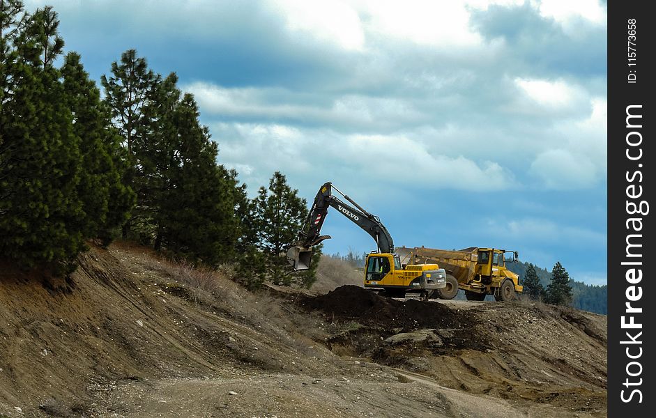 Yellow Excavator