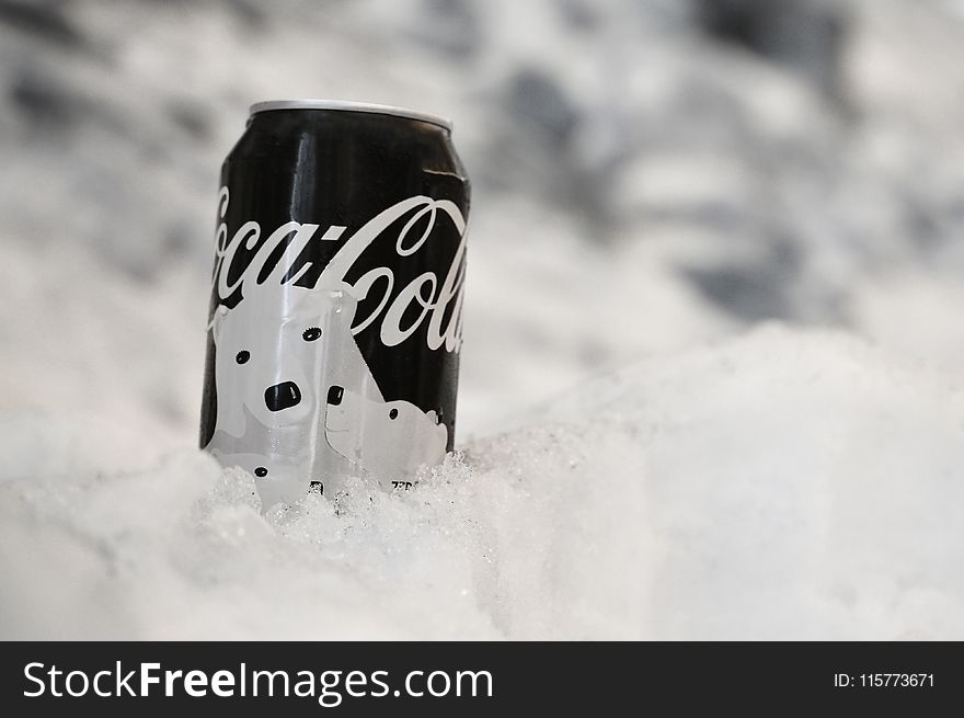 Coca-cola On Snow