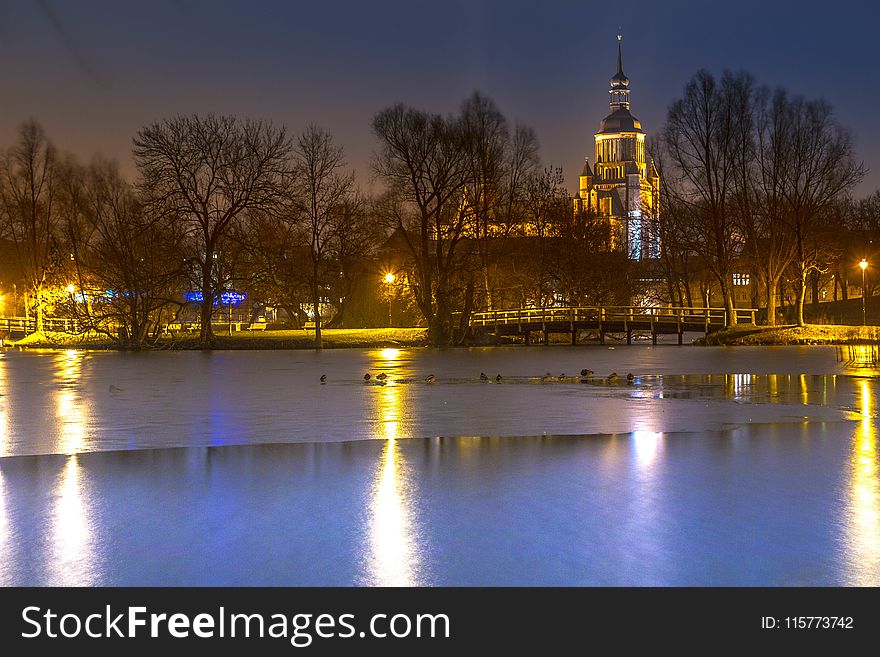 Photography of Body of Water at Night