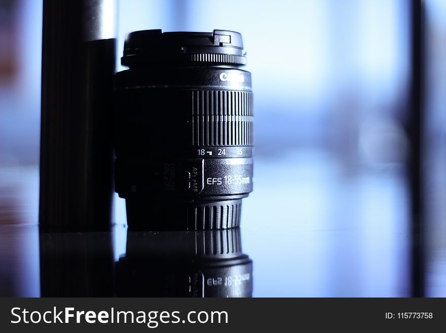 Tilt Lens Photography of Black Camera Lens