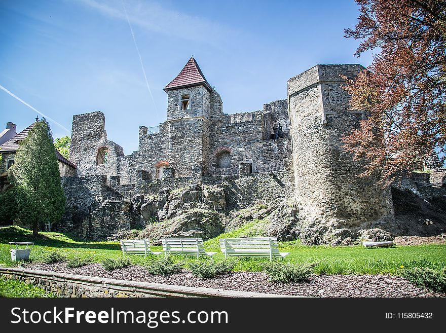 Castle, Building, Sky, ChÃ¢teau