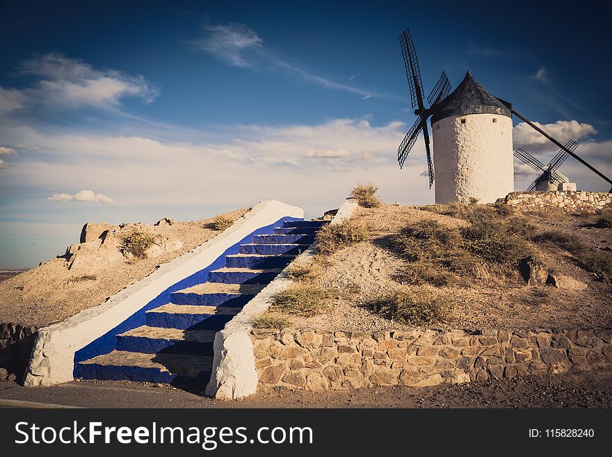 windmills of Don Quixote. Cosuegra, Spain.