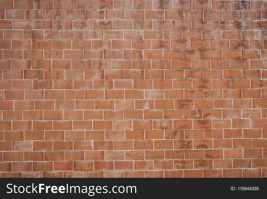 Brown Concrete Brick Wall