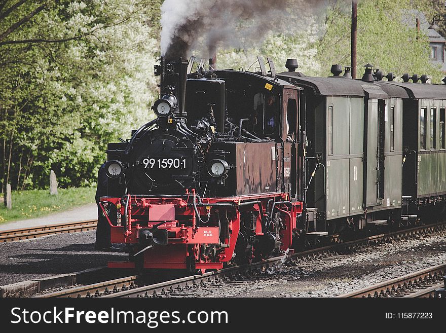Track, Locomotive, Transport, Steam Engine