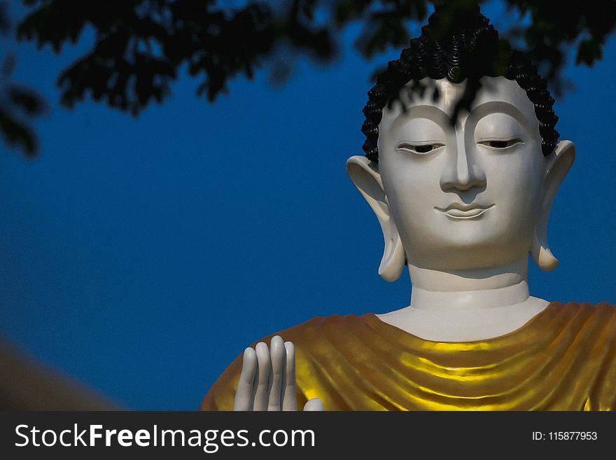 Face, Gautama Buddha, Sky, Head