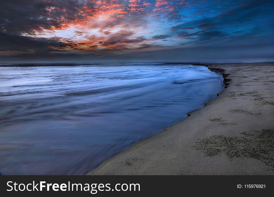 Seashore Under Blue Sky Photography