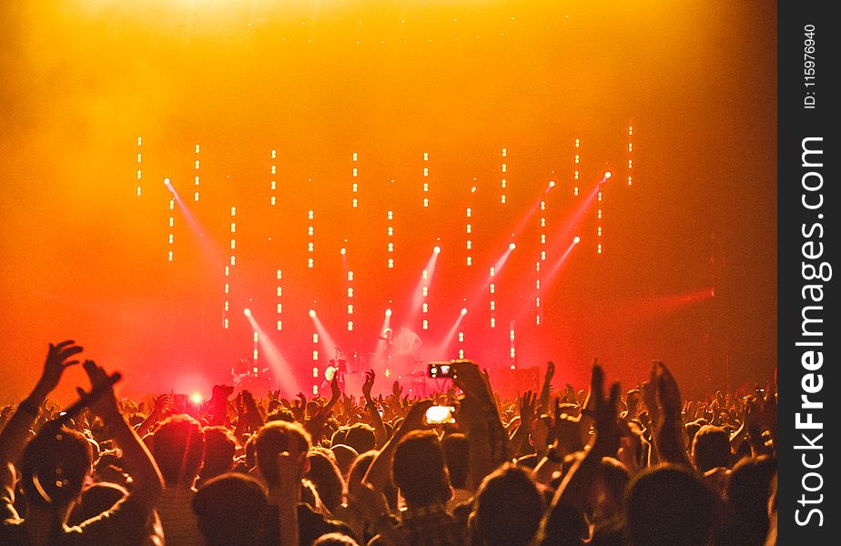 People Enjoying The Concert