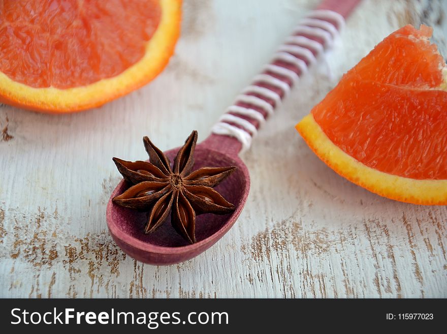 Star Anise on Red Spoon
