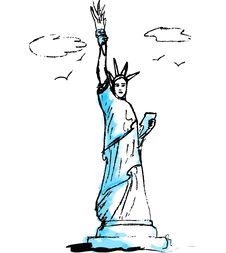 Statue Of Liberty, Illustration Stock Images Statue Of Liberty, Illustration Stock Images