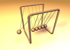 Orange 3d Pendulum Stock Images Orange 3d Pendulum Stock Images