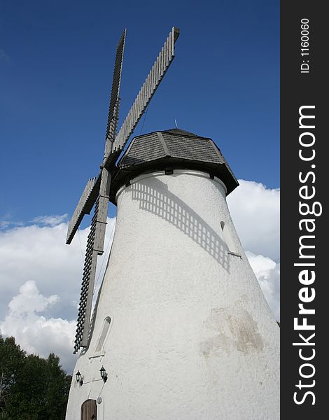 Old white windmill in Estonia. Old white windmill in Estonia