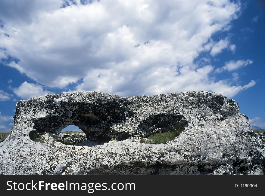 Specific stone in cijevna, montenegro. Specific stone in cijevna, montenegro