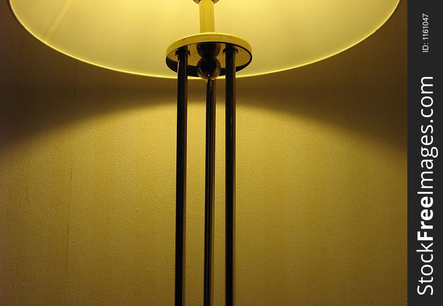 Image of golden down light & stand