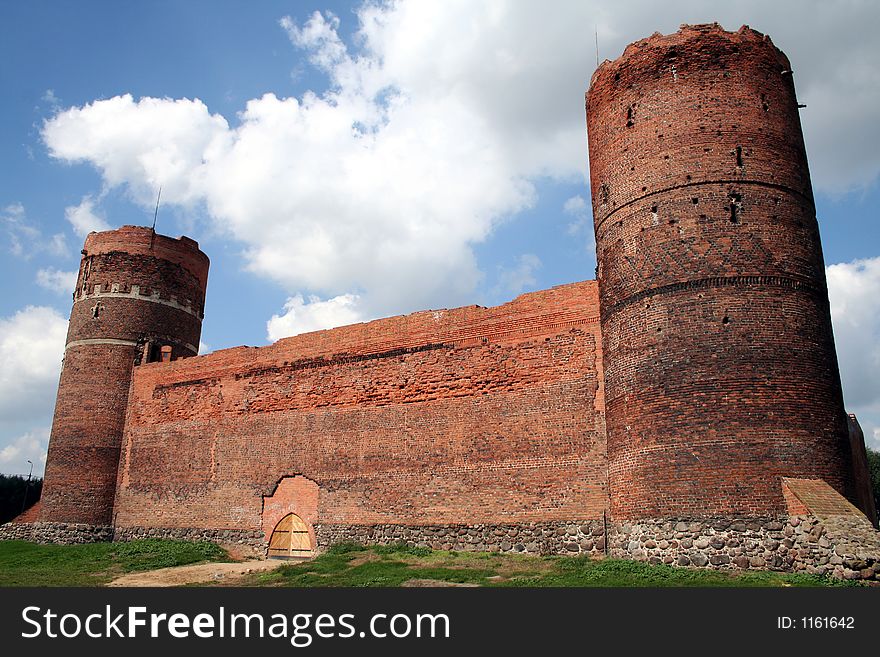 Medieval royal castle in Ciechanow. Medieval royal castle in Ciechanow