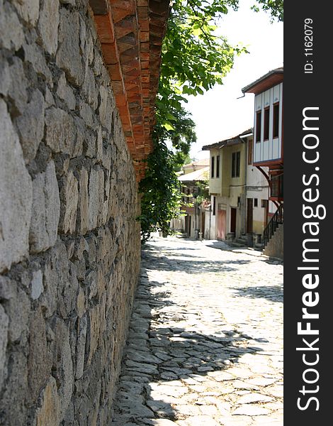 Streets of old city in Bulgaria