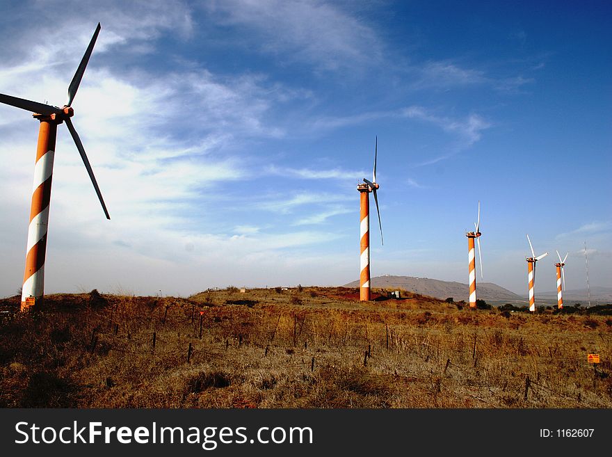 Wind turbine field