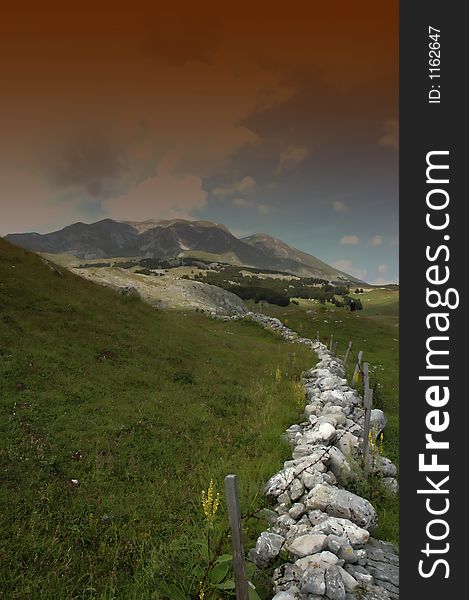 Specific stone in the zabljak, montenegro. Specific stone in the zabljak, montenegro