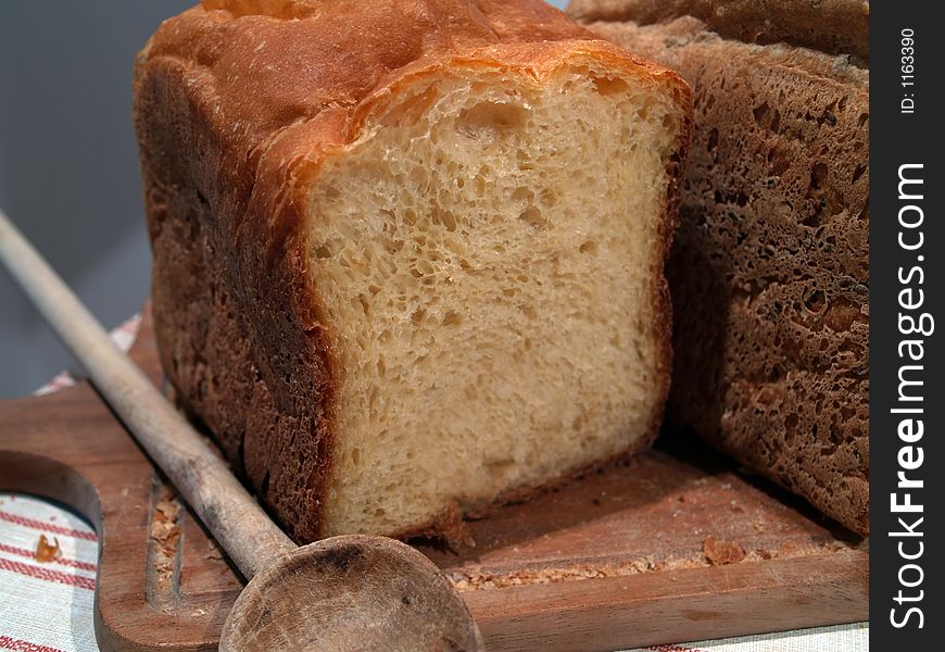 Close up of a bread