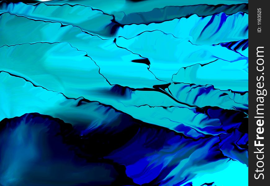 An abstract composition in blues and violets. Its look like ice terraces. An abstract composition in blues and violets. Its look like ice terraces.