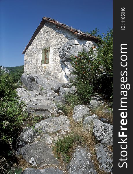 Specific stone in the karuc, montenegro. Specific stone in the karuc, montenegro