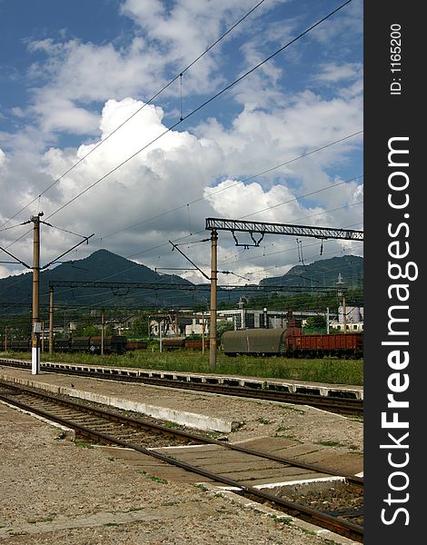 Lost mountain train station. Lost mountain train station