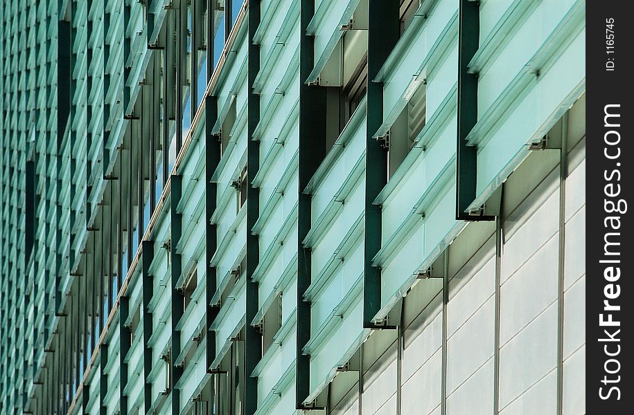 Detail of a modern building in Montreal, Canada. lens Sigma 70-200 APO DG EX. Detail of a modern building in Montreal, Canada. lens Sigma 70-200 APO DG EX.