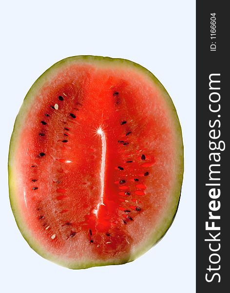 Watermelon Over White