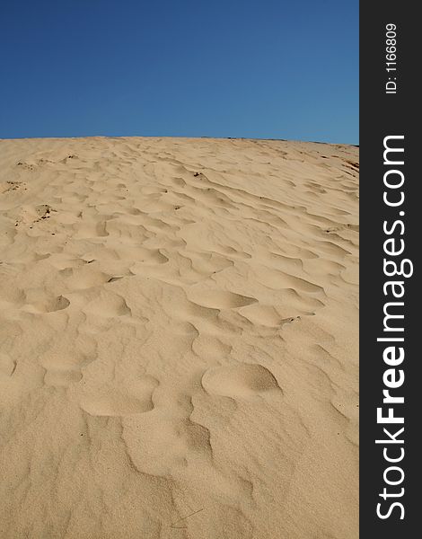 Sand desert (yellow sand and blue)