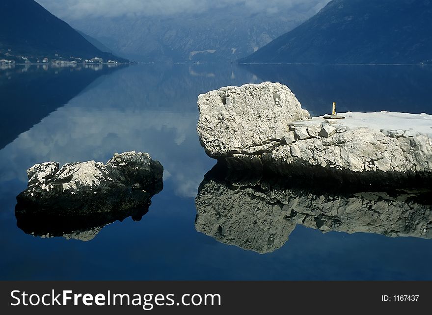 Specific stone at the sea, montenegro. Specific stone at the sea, montenegro