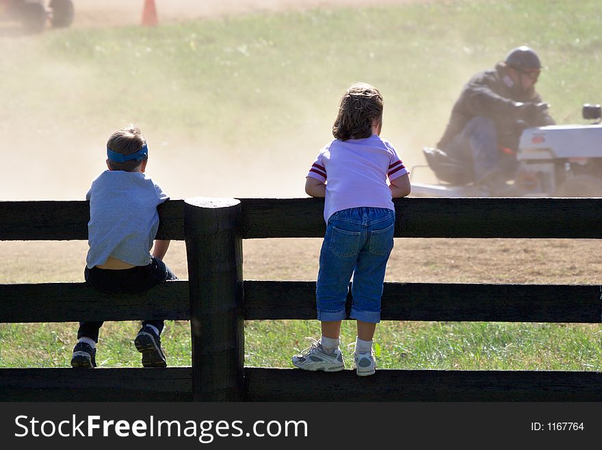 Children And Small Car Race