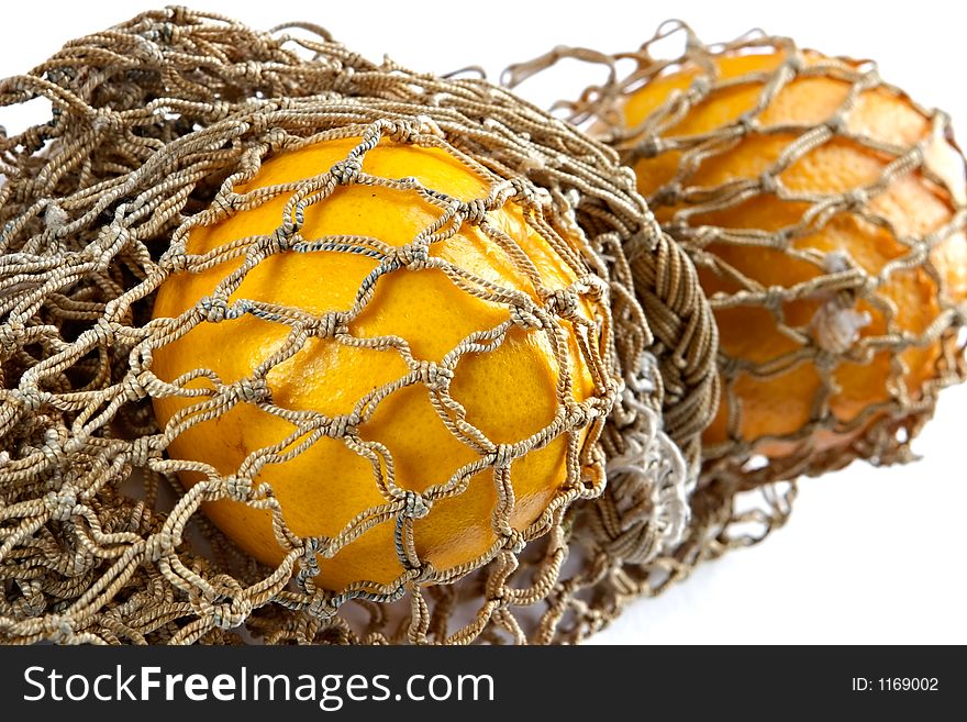 Two Oranges In String-bag