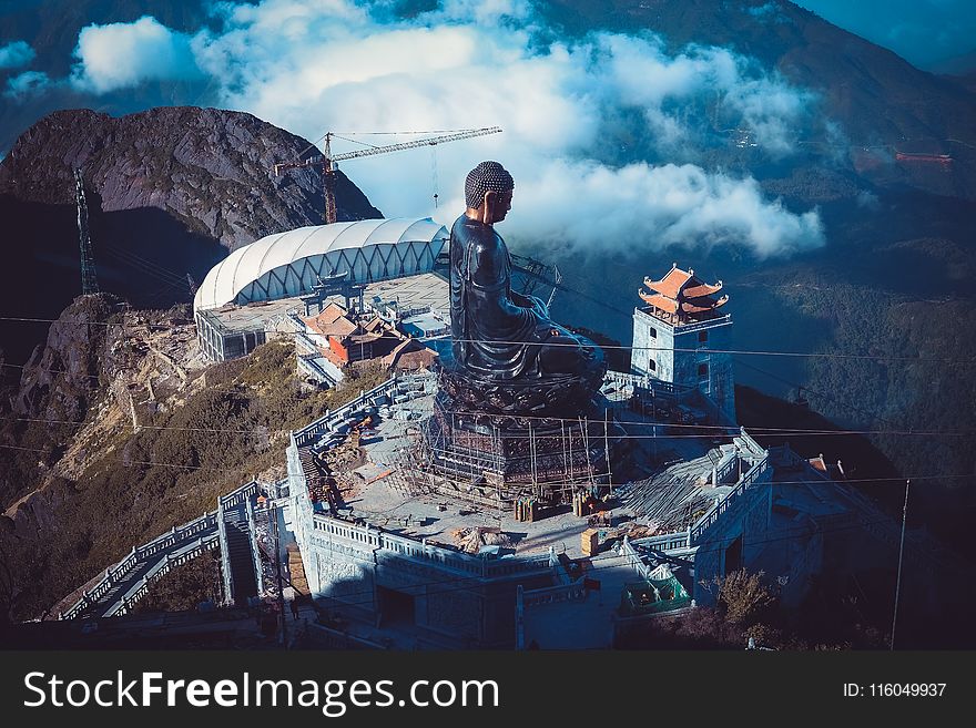 Construction Of Buddha Statue