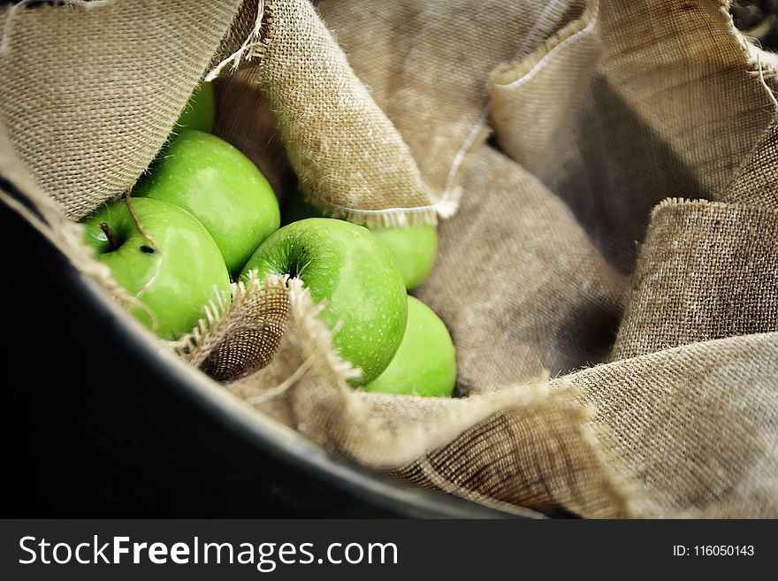 Macro Shot Photo of Green Apples