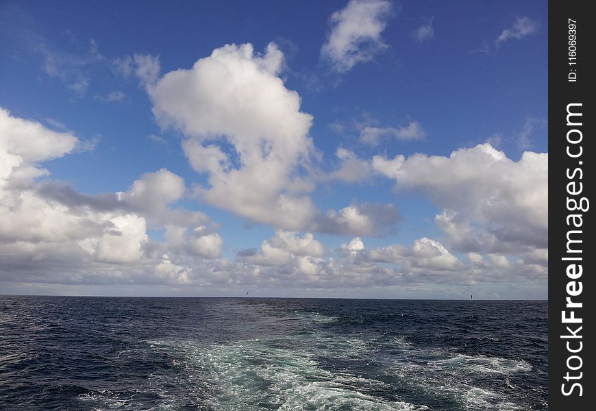 Sea, Sky, Horizon, Cloud