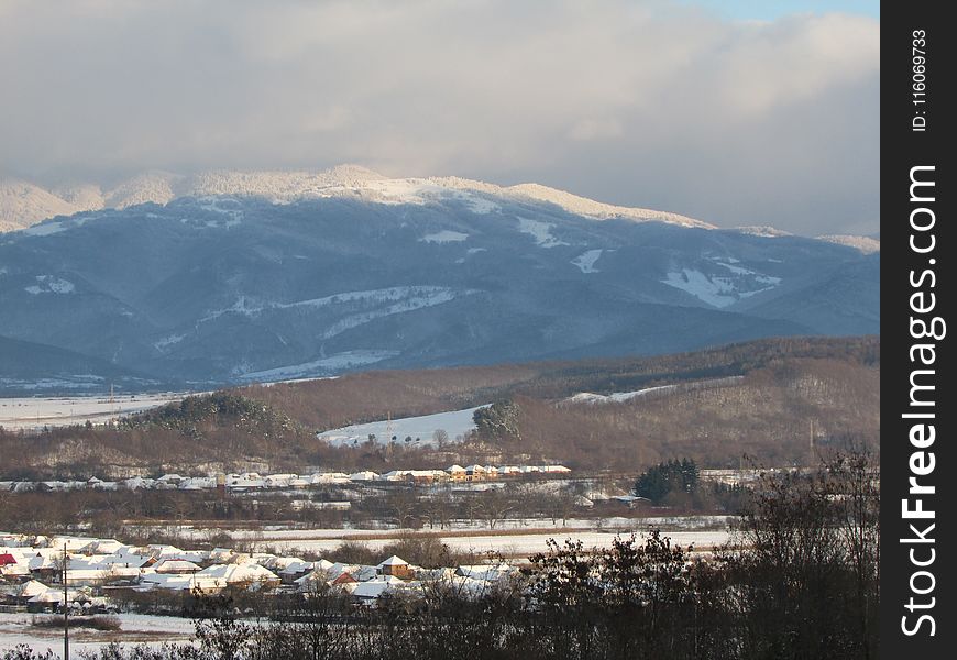 Sky, Winter, Snow, Highland