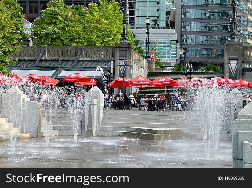 Water, Fountain, Water Feature, City