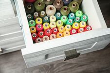Colorful Sewing Threads Royalty Free Stock Image Colorful Sewing Threads Royalty Free Stock Image